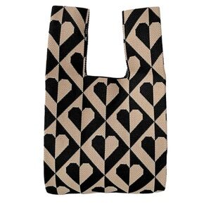 Stylish Black and Tan Tote Bag